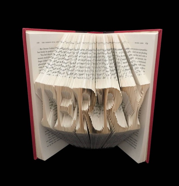 Terry 5 Letter Names Folded-Book Art Sculpture - image 1