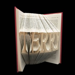 Terry 5 Letter Names Folded-Book Art Sculpture - thumbnail 3