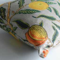 William Morris Cushion Cover Citrus Fruits Cotton Pillowcase - thumbnail 2