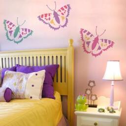 Vanessa Butterfly Wall Art Stencil - Size Medium Better Than Decals Reusable For Easy Home Improvement - thumbnail 1