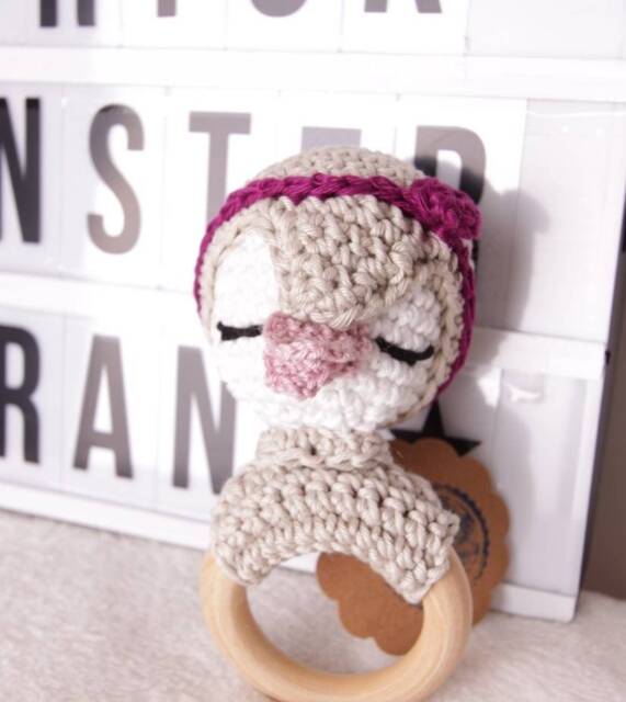 Rattle Penguin Crocheted