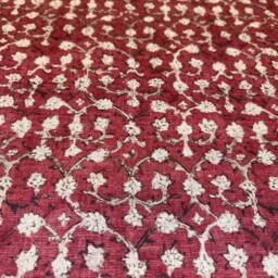 Robert Kime Ume Red Linen Double Sided Cushion Cover - thumbnail 4