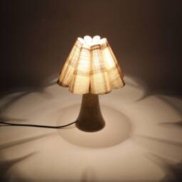 Handmade Khaki Checkered Fabric Lampshade For Indoor Lighting-88# - thumbnail 4