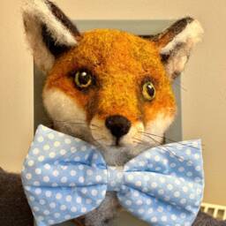 Needle Felted Fox Wall Decor - Faux Taxidermy Ooak Fantasy Sculpture - thumbnail 3