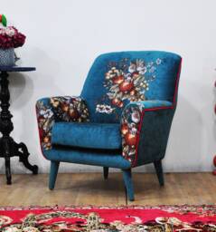 Bay Armchair - Pine Green Gobelin