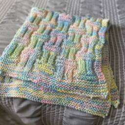 Soft Rainbow Gender Neutral Baby Car Blanket - thumbnail 4