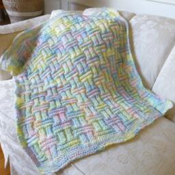 Soft Rainbow Gender Neutral Baby Car Blanket - thumbnail 2