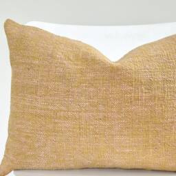 Brown Tribal Hemp Hand Woven Natural Dye Color Pillow Cover - thumbnail 2