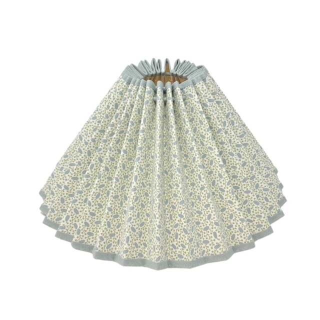 Pleated Lampshade - Pinto Ian Sanderson Natural Flat Bottom Lamp Or Pendant Light - image 1