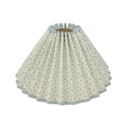 Pleated Lampshade - Pinto Ian Sanderson Natural Flat Bottom Lamp Or Pendant Light - thumbnail 1