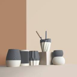 Pencil Pots, Desk Organizer Made With Recycled Wood, Idea For Office Accessories, Storage & Decoration, Scandinavian Design, Gift Home - thumbnail 3