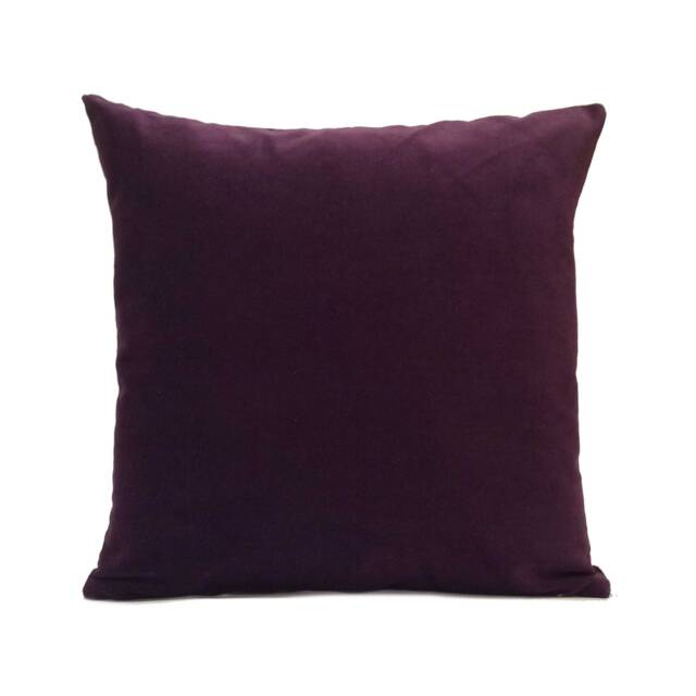 Dark Purple - Plum Pillow, Throw Pillow Cover, Decorative Cushion Pillowcase, Accent Velvet Home Decor - image 1