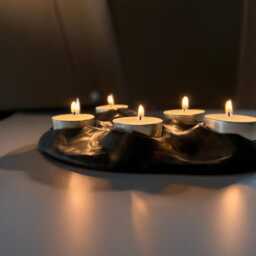 Handmade Black Ceramic Tea Light Holder, Us Duties Included - thumbnail 2