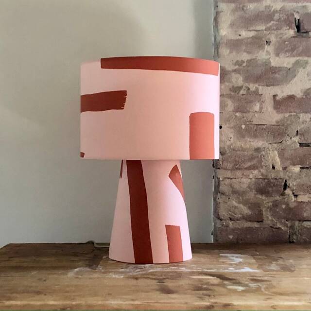 Modern Living Room Or Bedside Table Lamp. Designer Statement Funky Lighting - image 1