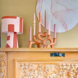 Modern Living Room Or Bedside Table Lamp. Designer Statement Funky Lighting - thumbnail 3