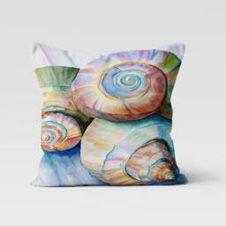 Nautical Sea Beach Cushion Cover/Beach Ocean House Decor Pillow Case/Garden Accessory Cover/Coastal Sea View Housewarming Gift - thumbnail 2