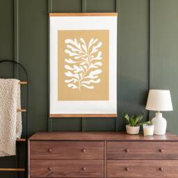 Mid Century Botanical Canvas Hanging Print Modern Wall Art - 499 - thumbnail 2