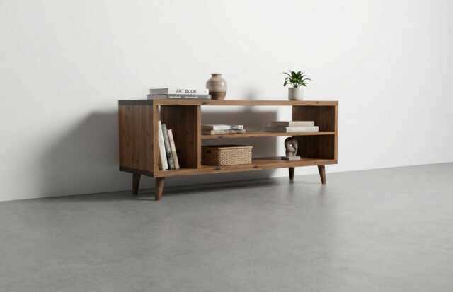 Solid Wood Vinyl Cabinet/Tv Stand Hi-Fi Storage Lowboard - image 1