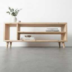 Solid Wood Vinyl Cabinet/Tv Stand Hi-Fi Storage Lowboard - thumbnail 2