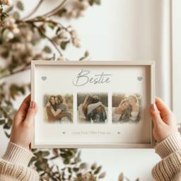 Bestie Photo Frame, Bestie, Forever Friends, Friend Gift & Framed Print. Bestfriend & Frame For Birthday - thumbnail 1