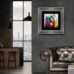 Patrice Murciano Wall Art -Bear Pop - Framed Print With Border - 55cm X 55cm Choice Of Frame Colour - thumbnail 2