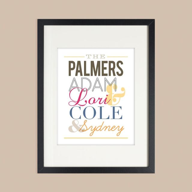 Family Wall Art Personalized Print Last Name Gifts Housewarming Gift - image 1