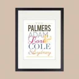 Family Wall Art Personalized Print Last Name Gifts Housewarming Gift - thumbnail 1