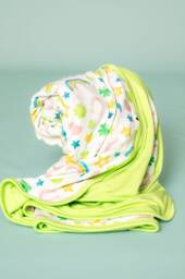 Bamboo Shamrock & Rainbows Double-Sided Blanket 50x50