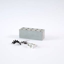 Handmade Concrete Pencil Holder Minimalist Desk Organizer - thumbnail 2