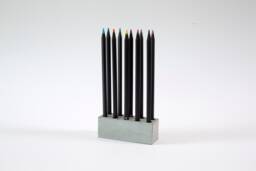 Handmade Concrete Pencil Holder Minimalist Desk Organizer - thumbnail 1