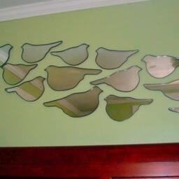 Bird Mirror/Handmade Wall Art Shape Outline Nursery Decor Miroir 8 - thumbnail 4