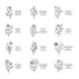 Personalised Birth Month Flower Birthday Candle, Bouquet Scented Gift Present For Her, Friend - thumbnail 2