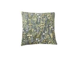 William Morris Style Double Sided Linen Cushion Cover Moss Green Floral Pillow Sham - thumbnail 1