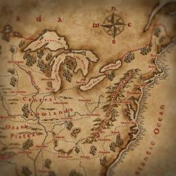 Fantasy Usa Map Vintage Style United States Art Print - thumbnail 3