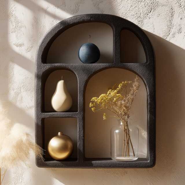 Handmade Curio Shelf, Odditie Shelf, Curiousity Shelf, Curio Shelf, Wall Decor Organizer, Unique Wall Shelf, Crystal Shelf, Wall Hanging Altar - image 1