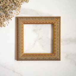 6x6 Inch Handcrafted Ornate Gold Leaf Wood Frame 15x15 cm Art Gallery Wall - thumbnail 3