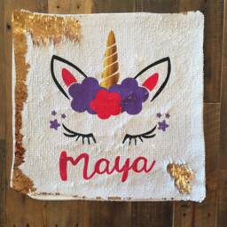 Moana Gift, Moana, Birthday, Pillow, Sequin Toddler - thumbnail 2