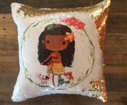 Moana Gift, Moana, Birthday, Pillow, Sequin Toddler - thumbnail 1