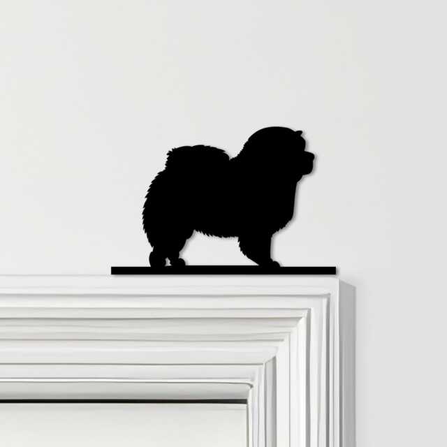 Door Topper Chow Dog Various Colours Top Of Decorative Sign - Sign, Novelty Wall Decor, Frame Art, Art - image 1