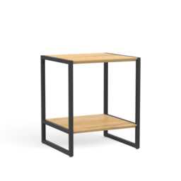 Wega Bedside Table - Simple Made Of Oak & Metal - thumbnail 4