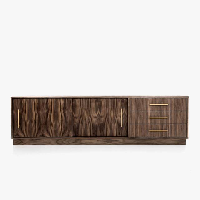 Mid-Century Sideboard, Dresser, Commode, Credenza Made Of Walnut Vaneer - Livlo Os03 - image 1