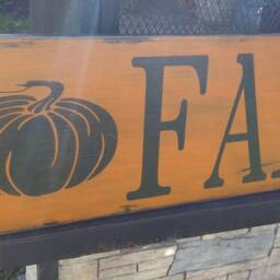 Fall Distressed Wood Sign Rustic Extra Large Wall Hanging Oversized Autumn Decor Primitive Pumpkins Turkey 12x40 Decoration - thumbnail 3