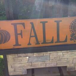 Fall Distressed Wood Sign Rustic Extra Large Wall Hanging Oversized Autumn Decor Primitive Pumpkins Turkey 12x40 Decoration - thumbnail 4