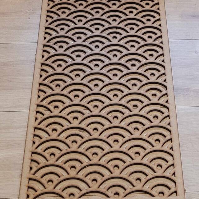 Japanese Wave Radiator Cover Screen Laser-Cut Mdf Wall Art Many Sizes 0156 - image 1