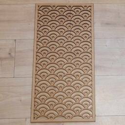 Japanese Wave Radiator Cover Screen Laser-Cut Mdf Wall Art Many Sizes 0156 - thumbnail 3