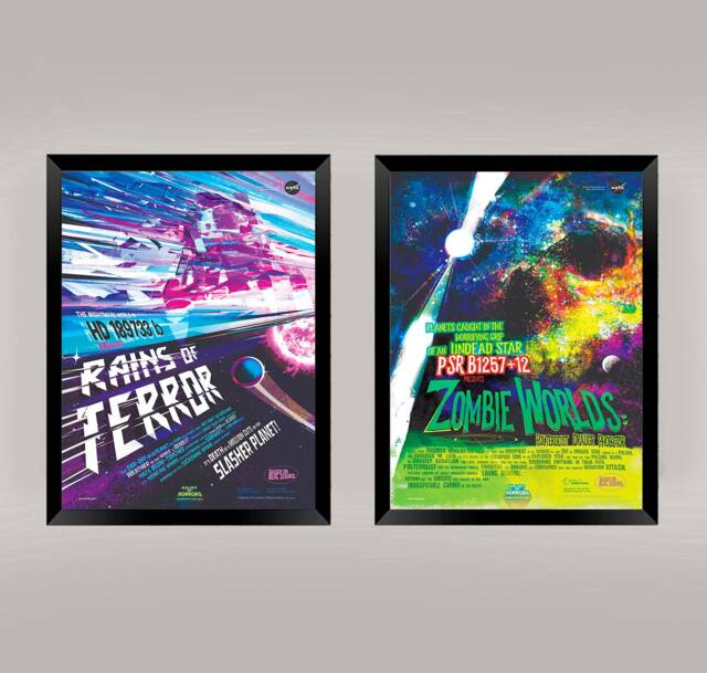 Nasa Jpl Posters Zombie Worlds & Rains Of Terror, Art Prints - image 1