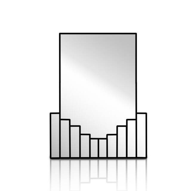 Vintage Style Art Deco Mirror, Wall Mirror - image 1