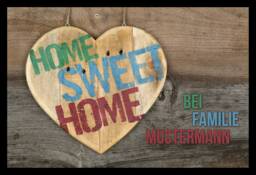 "Doormat With Name, Individually ""Home Sweet Home" - thumbnail 1