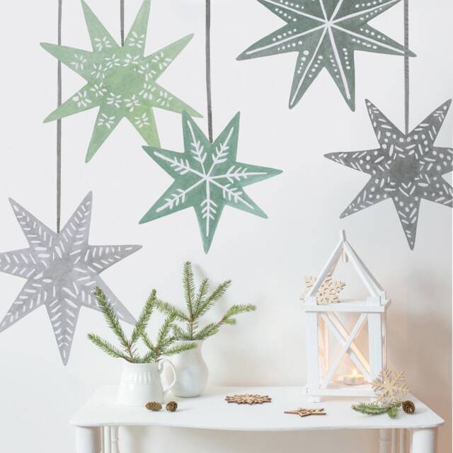 Holiday Star Kit - Fabric Wall Decal Evergreen Mej - image 1