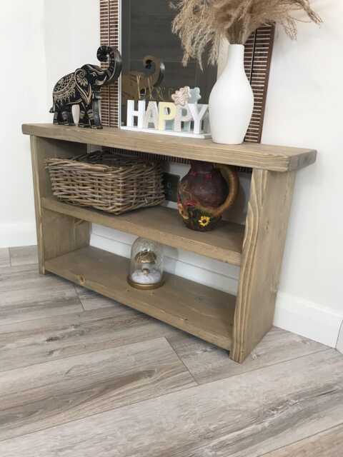 Handmade Solid Wood Side Table - Many Colours & Sizes - image 1